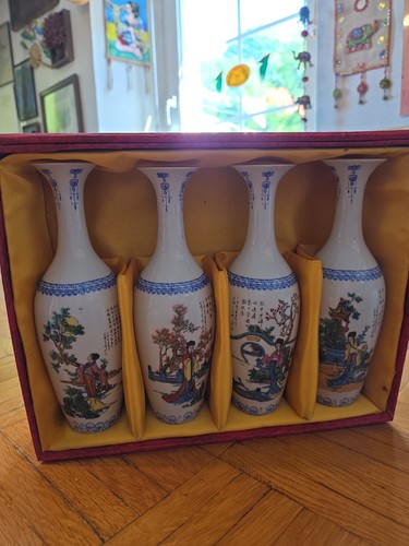 Chinesische porzellanvasen set - porzellanvasen,