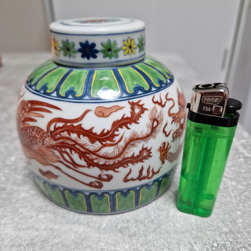 Chinesische deckelvase - chinesische,