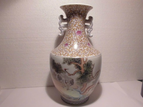 Vase familie rose porzellan - rose,