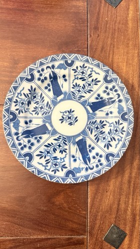 Blau weiß teller china - weiß,