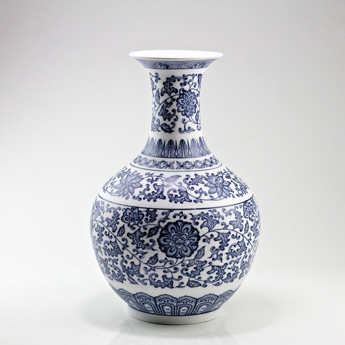 Chinesische vase blau - chinesische, vase,