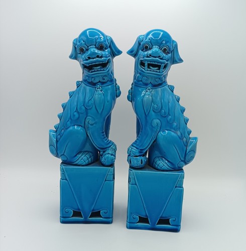Paar foo hunde tempellöwen - paar,