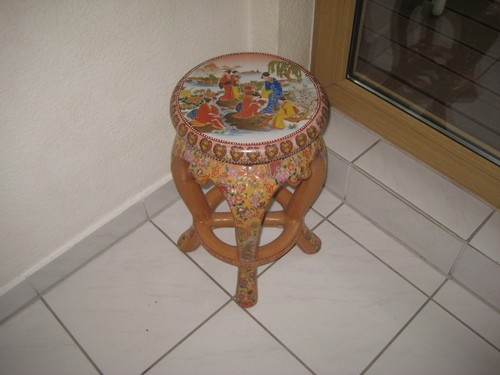 Antiker porzellan hocker - hocker, /