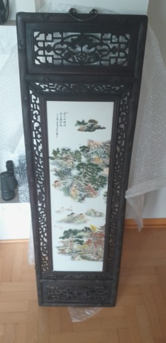 Sehr altes porzellanbild china - porzellanbild,
